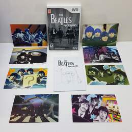 The Beatles Rockband Nintendo Wii Game & Controller Manual w/ Band Photo Cards