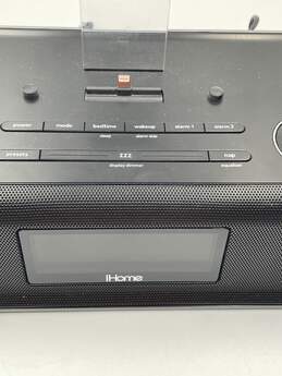 IHome IDL43-A-A Black Portable FM Clock Radio & Wired Speaker E-0331772-G alternative image