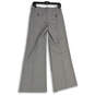 NWT Womens Gray Flat Front Slash Pocket Flared Leg Trouser Pants Size 2 image number 2