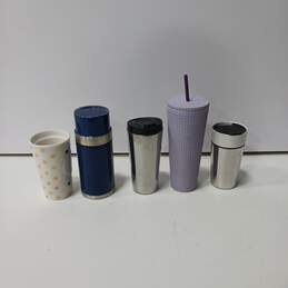 Bundle of 5 Assorted Starbucks Tumblers & Ceramic Cups