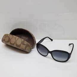 Wm COACH Joelle (S499) Black Sunglasses W/Case