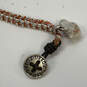 Designer Fossil Silver-Tone Beaded Button Fashionable Charm Bracelet image number 2