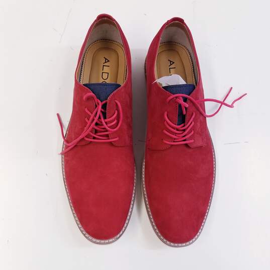 Aldo Rafaello Suede Loafers Red 10.5 image number 5