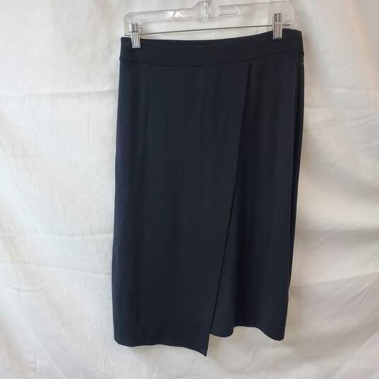 Eileen Fisher Black Midi Wrap Skirt Size XS image number 1