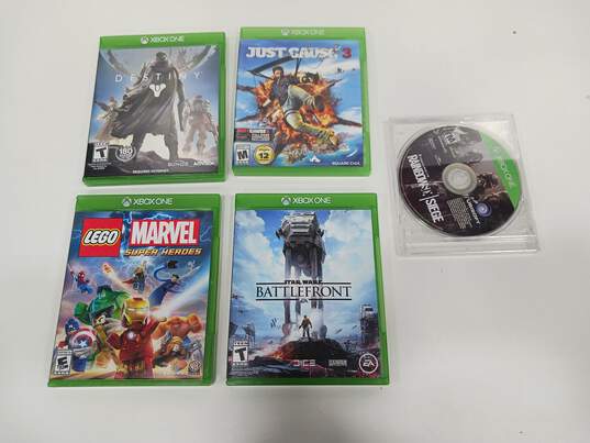 Lot of5  Assorted Microsoft XBOX One Video Games image number 1