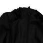 Womens Black Long Sleeve Pockets Hooded Full-Zip Jacket Size Medium image number 3