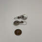 Designer Silpada 925 Sterling Silver Hammered Oval Swirl Dangle Earrings image number 3