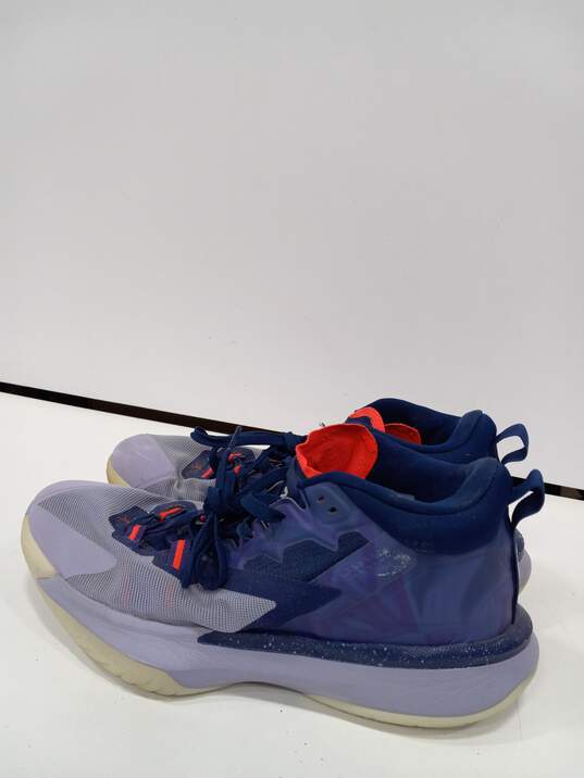 Nike Air Jordan Zion Williamson 1 ZNA Blue Void Crimson Glow Shoes Size 14 image number 4