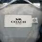 Coach Blue Floral Print Zip Up Lightweight Jacket Size S image number 3