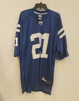 Reebok Mens Blue Detroit Lions Barry Sanders #21 Football NFL Jersey Sz 2XL