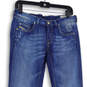 Womens Blue Denim Medium Wash 5 Pocket Design Straight Jeans Size W 29 L23 image number 3