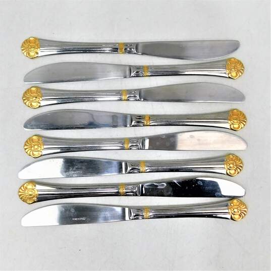 Seating for 8  Estia GOTHIC GOLD Stainless Flatware image number 7