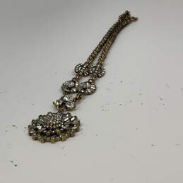 Designer J. Crew Gold-Tone Flower Crystal Cut Stone Statement Necklace alternative image