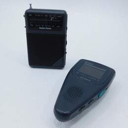Handheld Radio Shack AM/FM Radio & Sony Watchman FDL-22