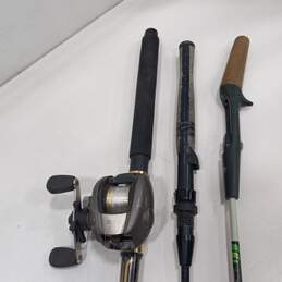 3pc Set of Assorted Fishing Rods alternative image