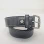 Coach Men's Contrast Stich Black Leather Belt Size 32 image number 1