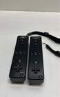 Set Of 2 Nintendo Wii Motion Plus Remotes- Black image number 2