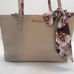 Betsey Johnson Floral Scarf Shoulder Bag Bone