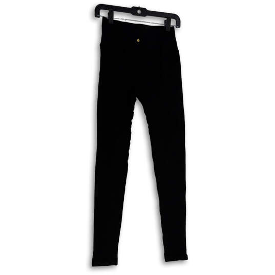 Womens Black High Waist Stretch Skinny Leg Pull-On Ankle Leggings Size M/L image number 2