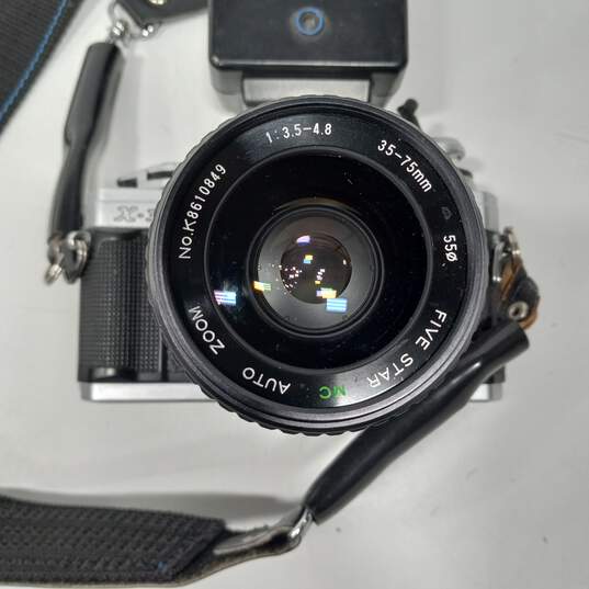 Minolta X-370 Film Camera w/ Vivitar Auto Thyristor Flash image number 6