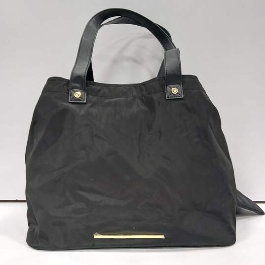 Steve Madden Black Two Strap Shoulder Travel Bag Purse with Makeup Bag image number 1