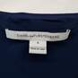 Diane Von Furstenberg Navy Blue Long Sleeved Shift Dress WM Size 6 image number 3