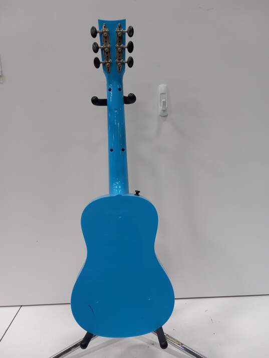 First Act Discovery Butterfly Themed Pattern Blue Acoustic Beginner Acoustic Guitar image number 2