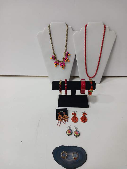 Set of Assorted Candy Color Costume Fashion Jewelry image number 1