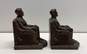 Bronze Abraham Lincoln Metal Book Ends Vintage 1924 Nuat Creations NYC image number 5