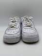 Authentic Mens Air Force 1 White Leather Lace-Up Sneaker Shoes Size 11.5 image number 1