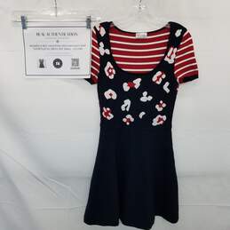 AUTHENTICATED Red Valentino Short Sleeve Knit Dress Size S