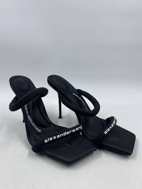 Alexander Wang Julie Tubular Black Slide Sandal W 9 image number 3