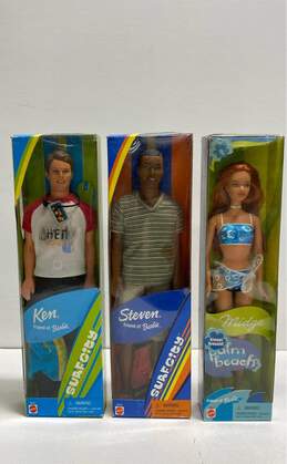 2001 Mattel Barbie Surf City Bundle Lot Of 3 Dolls Iob