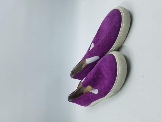 Comme des Garcons SHIRT Purple Slip-On Sneakers Men's Sz 11 image number 3