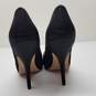 Badgley Mischka Women's Black Open Toed Stiletto Heel Pumps Size 8 image number 4
