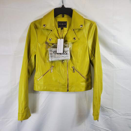 Guess Women Lime Green Jacket S NWT image number 1