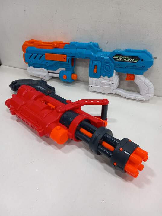 13pc Bundle of Assorted Nerf Air-Soft Guns image number 3