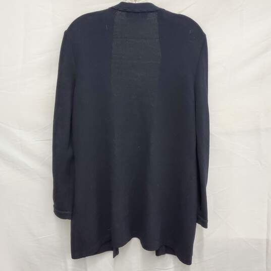ST. John Basics WM's Black Cardigan Long Sleeve Sweater Size M image number 2