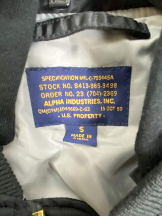 Alpha Industries Women Black Nylon Jacket SM NWT image number 4