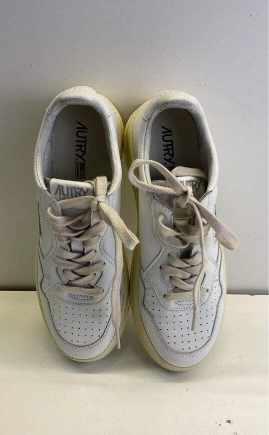 Autry White Sneaker Casual Shoe Women 9.5 image number 6