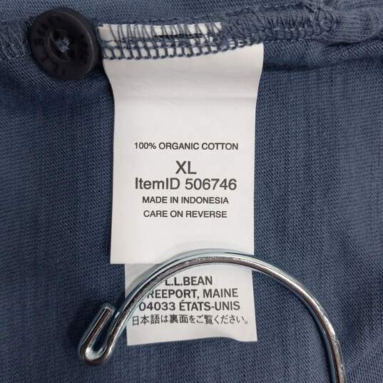L.L. Bean Men's Blue Cotton SS Polo Shirt Size XL Reg NT image number 5