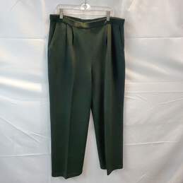 St. John Collection By Marie Gray Green Stretch Pants Women's Size 8