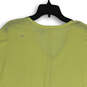 NWT Womens Yellow V-Neck Short Sleeve Front Knot Blouse Top Size Large image number 4