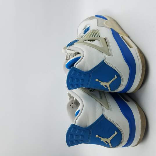 Air Jordan 4 Retro 2012 Sneaker Men's Sz 13 Military Blue image number 4