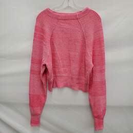 Free People WM's Pink Chunky Knit Pullover Size S/P alternative image