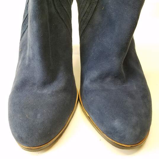 LAMB Snakeskin Women's Boots Navy Size 7 image number 8