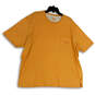 Mens Orange Crew Neck Short Sleeve Front Pocket Pullover T-Shirt Size XXL image number 1