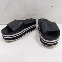 Aldo Black Platform Sandals Size 8