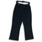 NWT Adidas Womens Black Drawstring Flat Front Flared Leg Sweatpants Size S image number 2