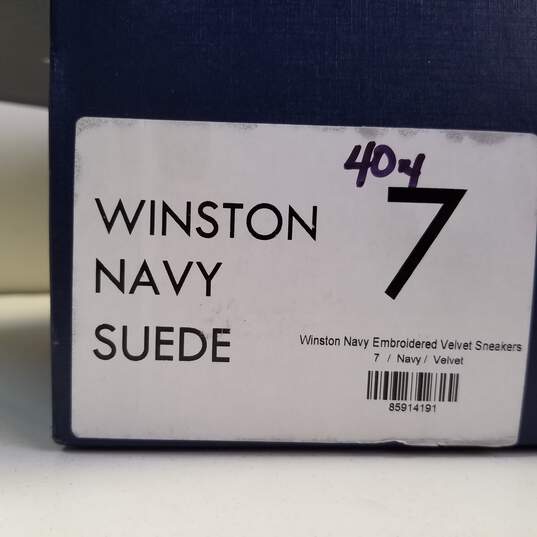 Marc Nolan Winston 2 Navy Men's Dress Shoes Size 7 image number 7